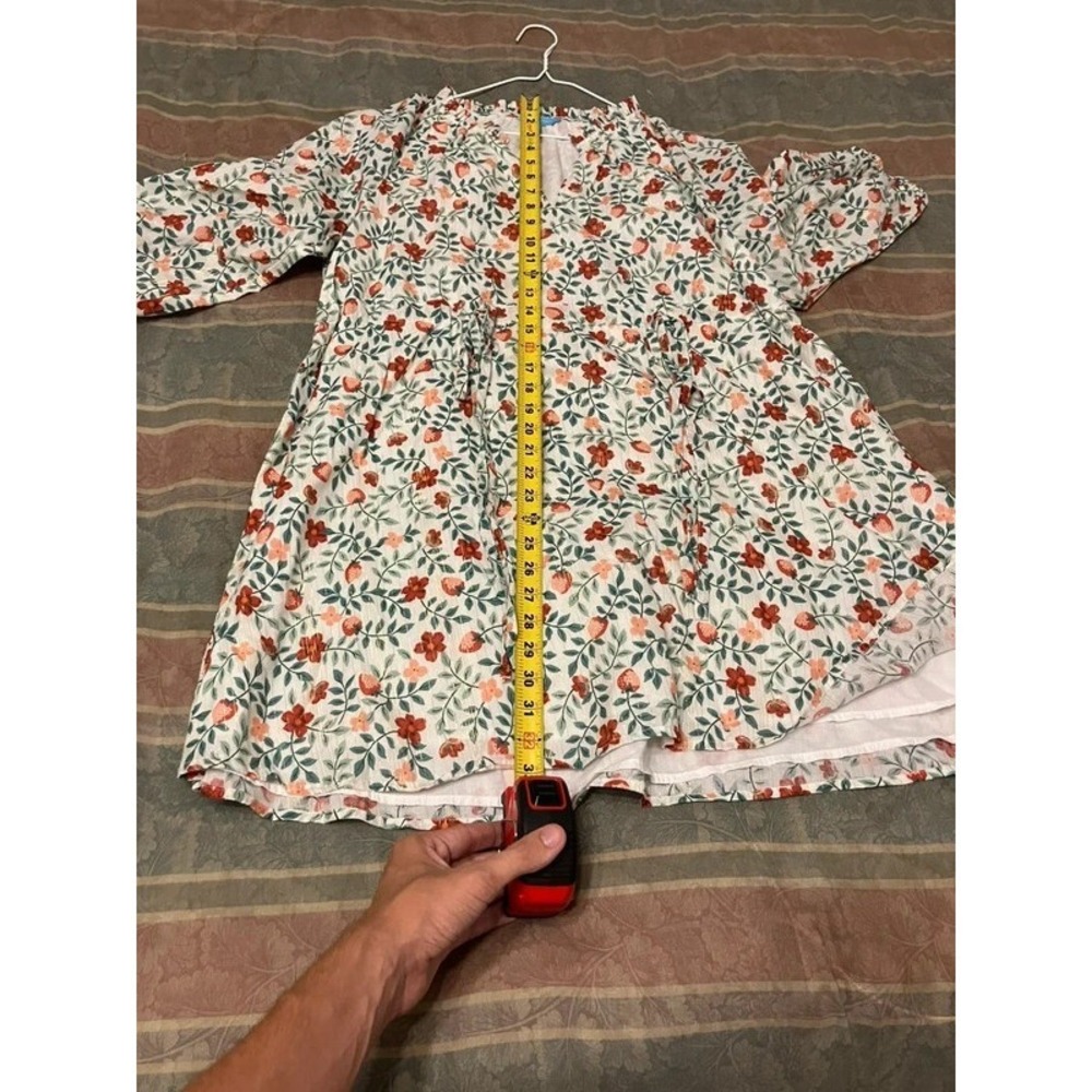 Lot of (2) Draper James Xl NWT Summer Dresses Floral Strawberry Beach Vacation - Picture 9 of 14